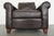 Pottery Barn Cameron Roll Arm Leather Chair For Sale - Image 10 of 13
