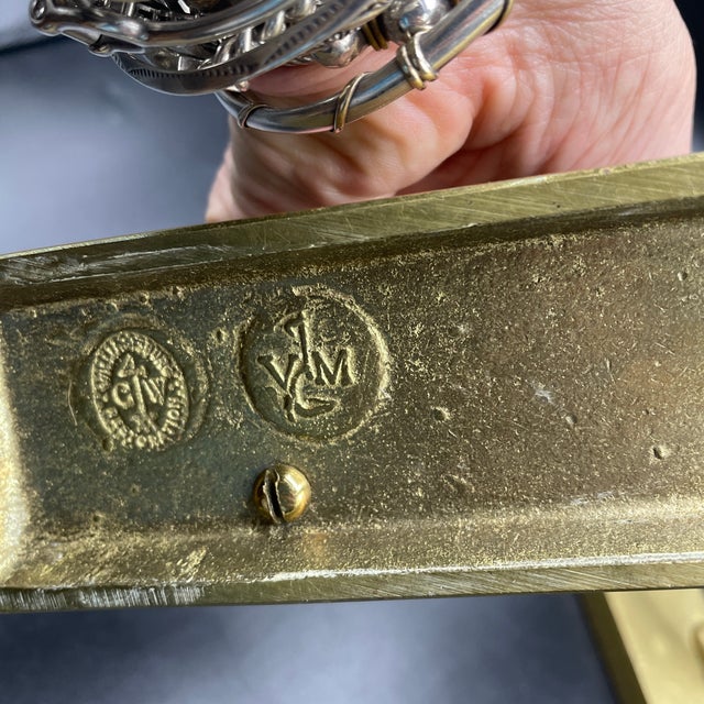 Vintage Virginia Metalcrafters Hessian Solders a Pair of Door Stops For Sale In Philadelphia - Image 6 of 6
