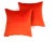 2020s 22" X 22" Custom Schumacher Orange Velvet Down Pillows, Pair For Sale - Image 5 of 5