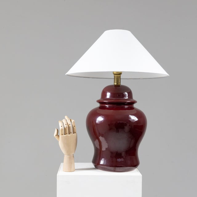 1970s Red Table Lamp by Tommaso Barbi, 1970s For Sale - Image 5 of 8