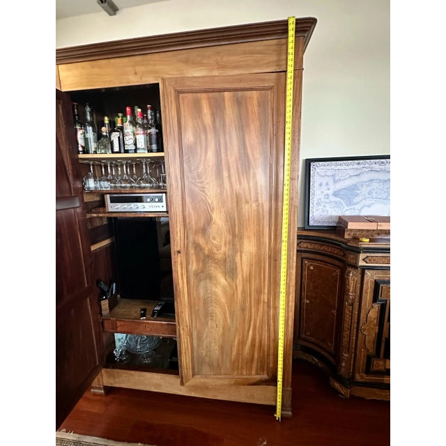 Chestnut French 1850s Louis Philippe Armoire For Sale - Image 8 of 12