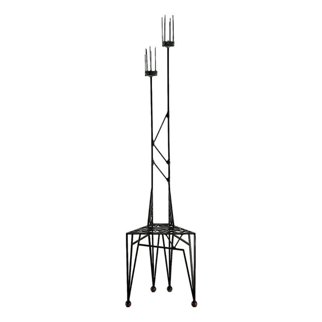 Vintage Post Modern Artist Sculpture Chair For Sale