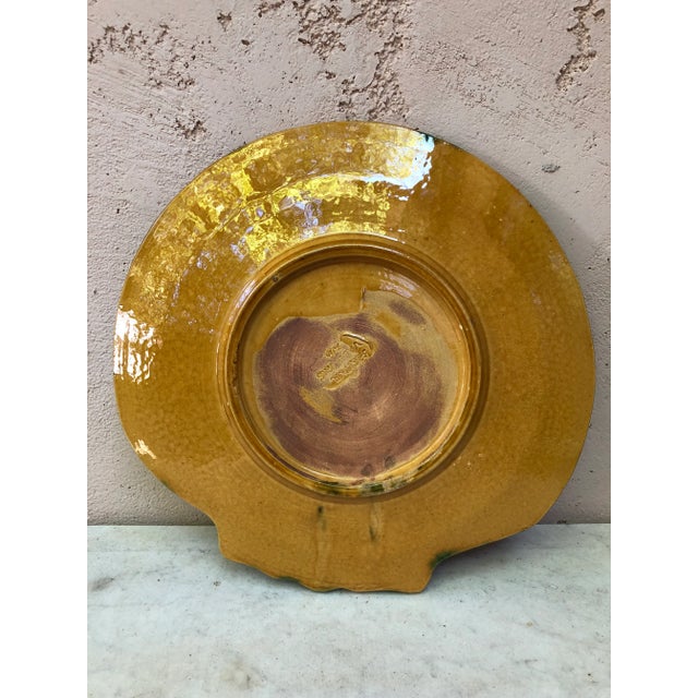 Vallauris C.1950 Majolica Oyster Platter Aetgina Vallauris For Sale - Image 4 of 7