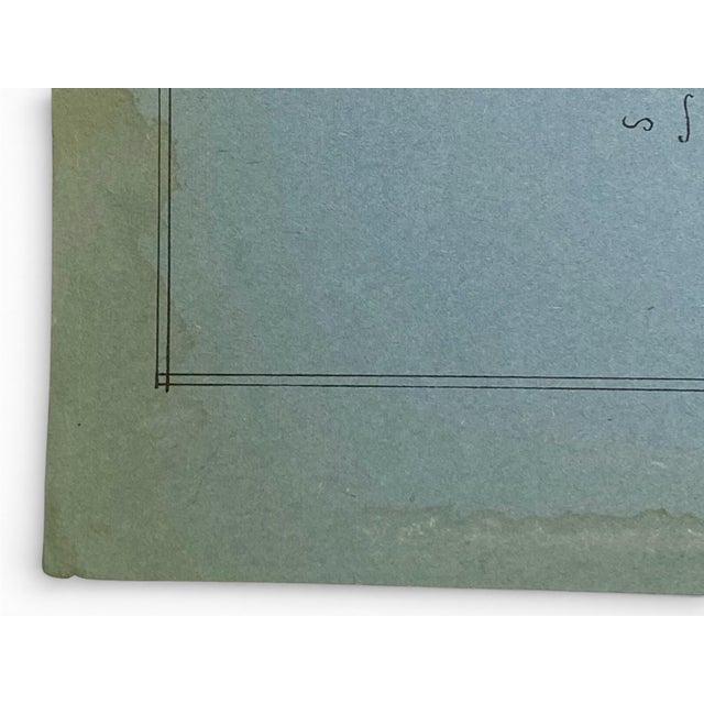 Janet Bentley, Round Pavilion / Aquarium Study Architectural Presentation Drawing, 1953, Mixed Media on Paper For Sale - Image 9 of 14