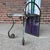 1990s Joan Irving Postmodern Art Glass and Wrought Iron Chair For Sale - Image 5 of 11