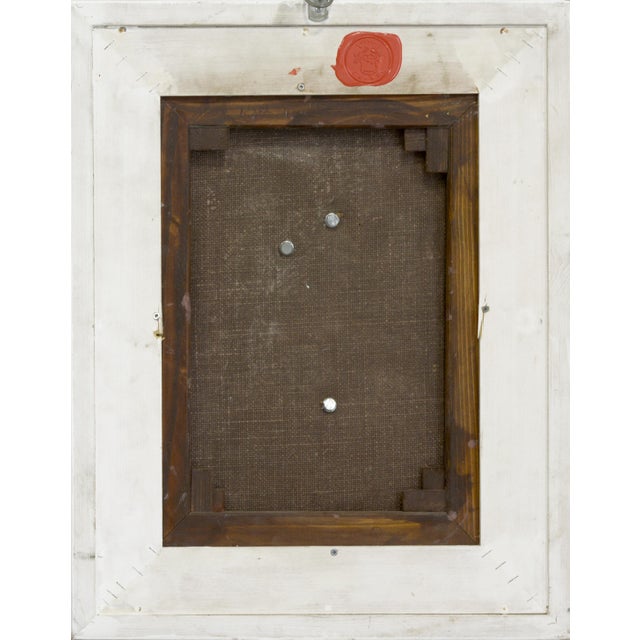 2020s Aluminum Deep Resonance Sculpture on Painted Canvas from Giuseppe Caiafa, 2024 For Sale - Image 5 of 6