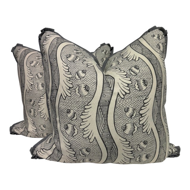 Antoinette Poisson "Grenades" 22" Pillows-a Pair For Sale