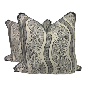 Antoinette Poisson "Grenades" 22" Pillows-a Pair