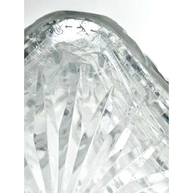 Glass Vintage Edinburgh Cut Crystal Decanter 9.75” For Sale - Image 7 of 8