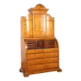 Mid-19th Century Danish Biedermeier Secretary Bureau For Sale
