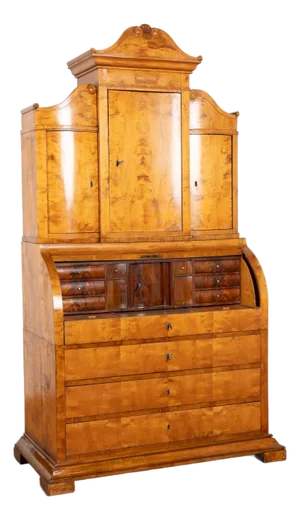 Mid-19th Century Danish Biedermeier Secretary Bureau