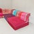 Blue Mah Jong Red Four-Seater Modular Sofa by Missoni, H. Hopfer for Roche Bobois, 1990s, Set of 4 For Sale - Image 8 of 18