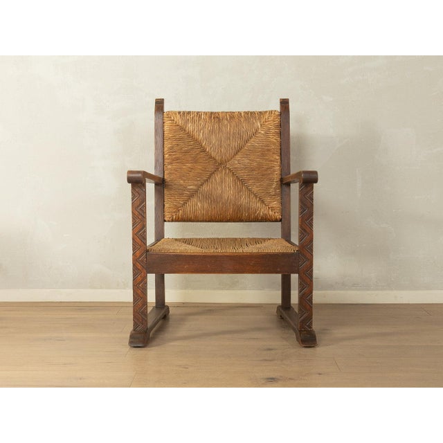 Brutalist armchair fine craftsmanshiphigh-quality materials Made in France Seat Height: 34.0 cm Width: 65 cm Height: 90 cm...