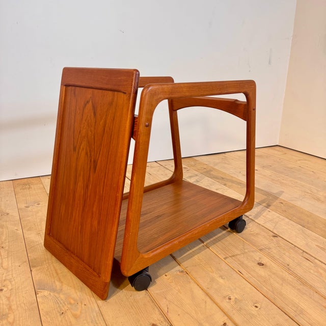 Wood Danish Teak Bar Trolley, 1960s For Sale - Image 7 of 9