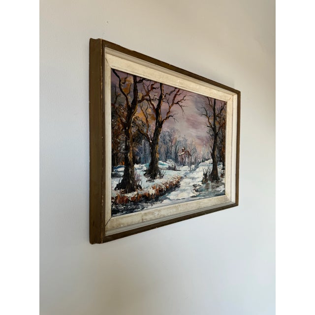 This is a 1960s-70s original framed oil on canvas board painting. This beautiful and creative original oil Painting...