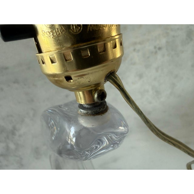 Vintage Daum Poissons Crystal Table Lamp For Sale - Image 12 of 12