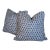 Quadrille Volpi Pillows in New Navy - Pair For Sale