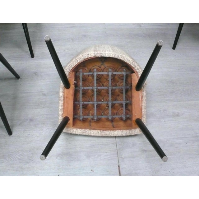 Mid-Century Cocktail Dining Chairs from Wibro, Sweden, 1960s, Set of 4 For Sale - Image 4 of 6