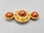 Vintage Signed Gerard Yosca Goldtone Red Faux-Pearl Brooch For Sale - Image 4 of 7