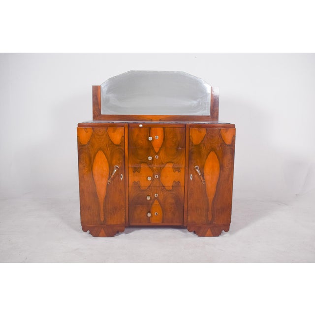 Vintage Portuguese Art Deco Mirror Sideboard, 1920 For Sale - Image 18 of 18