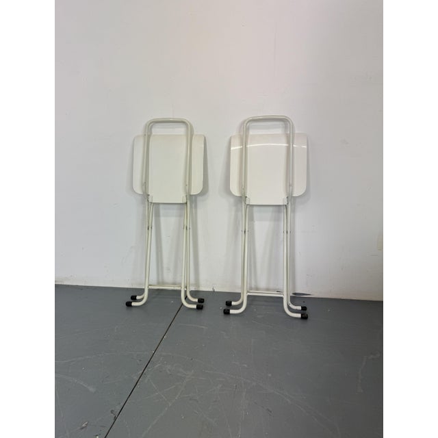 Gastone Rinaldi Vintage Italian Folding Chairs by Gastone Rinaldi for Thema, 1980s, Set of 4 For Sale - Image 4 of 7