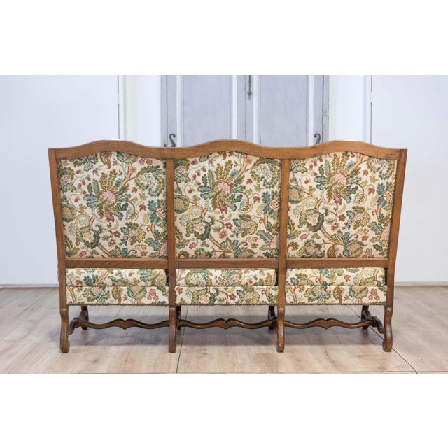 20th Century French Mutton Leg Walnut Sofa For Sale - Image 11 of 11