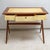 Sculptural Italian Mid-Century Mahogany and Parchment Desk With Three Drawers For Sale - Image 4 of 10
