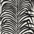 Sample - Schumacher Zebra Palm Pattern Floral Animal Wallpaper in Ebony Black For Sale