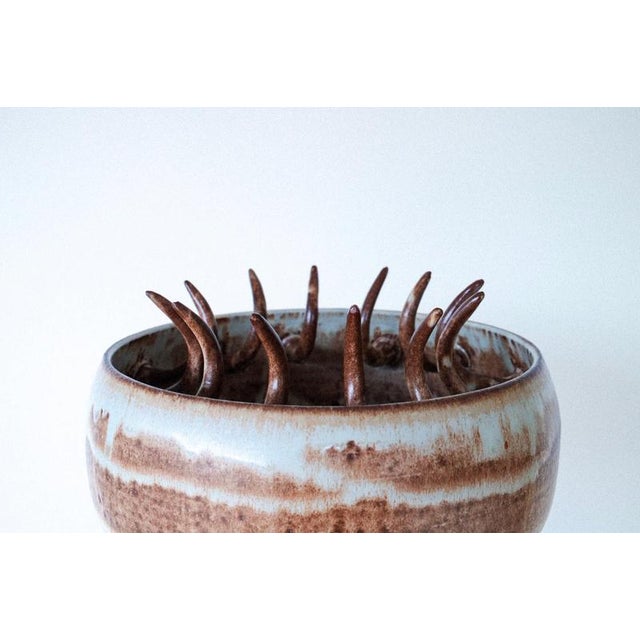 Contemporary Prophetia Vase in Wheel-Thrown Glazed Stoneware by Robin Kerr For Sale - Image 3 of 8