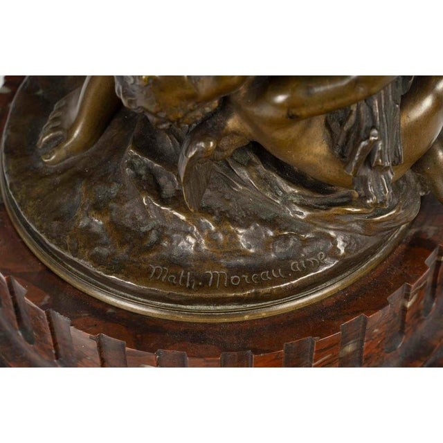19th Century Sculpture in Patinated Bronze attributed to Mathurin Moreau For Sale - Image 11 of 12