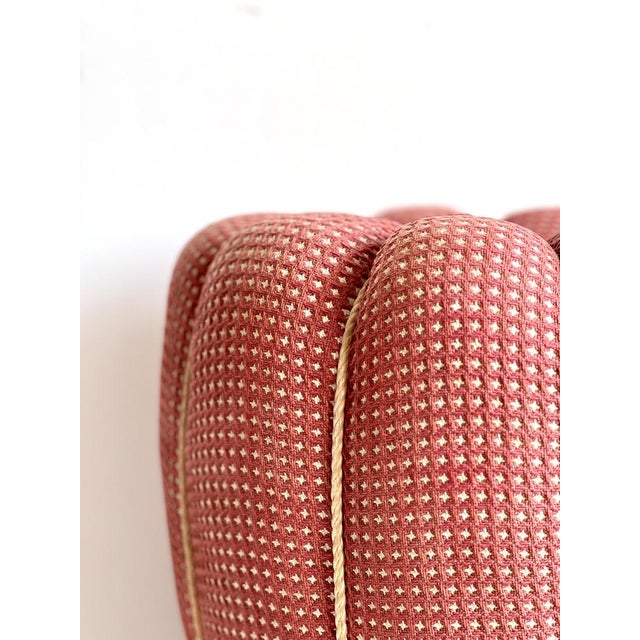 Pink Vintage Tabouret by Jindrich Halabala for Cesky Nabytek, 1950s For Sale - Image 8 of 18