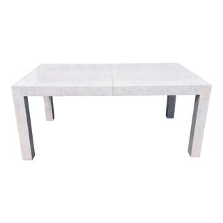 Whitewashed Milo Baughman Dining Table For Sale