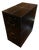 Black Leather Wrapped Office File Cabinet For Sale