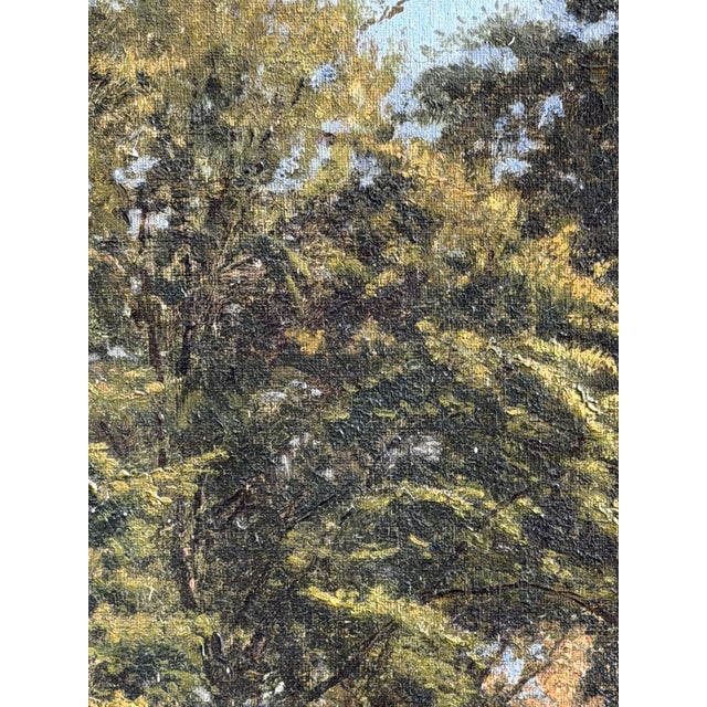 Godfred Christensen, Sunlit Beech Forest, Oil Painting, 1879 For Sale - Image 6 of 11