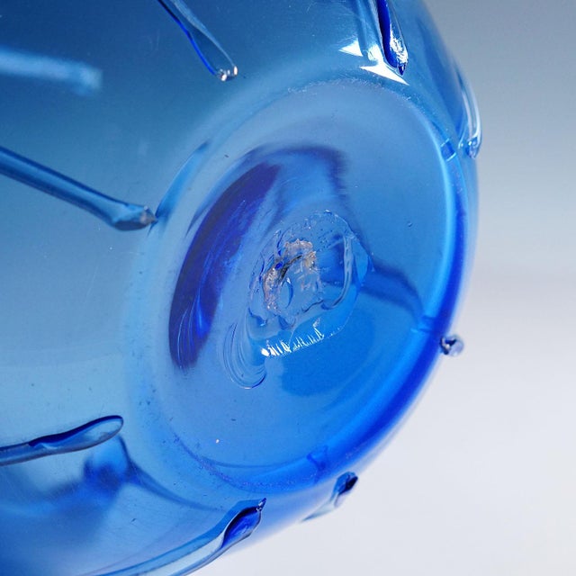Large Vetro Soffiato Glass Vase by Vittorio Zecchin Attr. Murano 1924 For Sale - Image 11 of 11