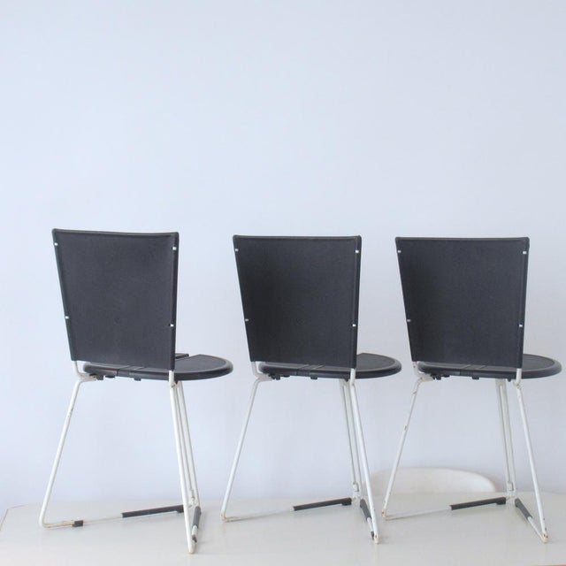 Terna Chairs by Gaspare Cairoli for Seccose, 1980s, Set of 3 For Sale - Image 4 of 18
