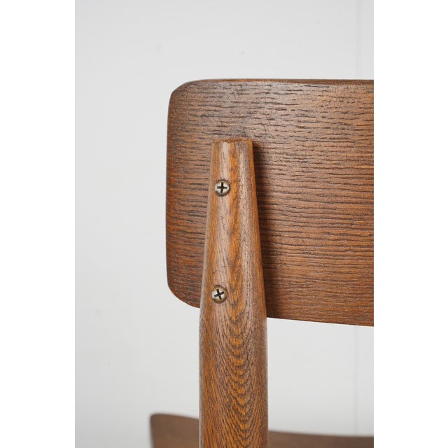 Wood Mid 20th Century Oak Wood Dining Chair For Sale - Image 7 of 7