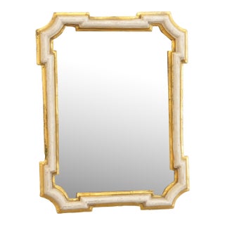 Vintage Small Italian Gilt Mirror For Sale