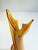 Mid 20th Century Empoli Art Glass Swung Vase Honey Amber, Cristalleria Fratelli Betti For Sale - Image 4 of 12