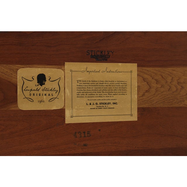 Stickley Cherry Oval Dining Table W. 3 Leaves For Sale - Image 15 of 16