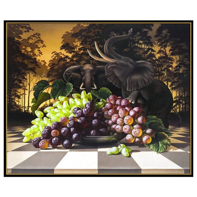 Message us to inquire about custom framing options! (Included for free with every purchase) The artwork here, "The Grape...