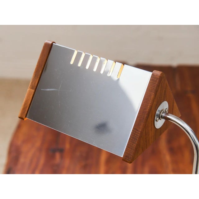 1970’s Italian Wood and Chrome Lamp For Sale In Los Angeles - Image 6 of 9