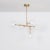 Brass contemporary pendant light by schwung dimensions: d 72.4 x w 150.6 x h 174.4 cm materials: solid brass, hand-blown...