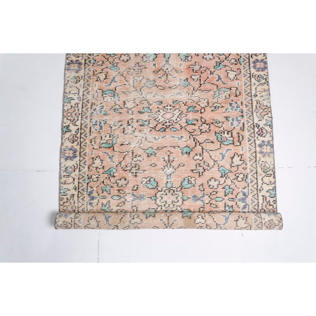 Mid 20th Century Oushak Anatolian Floral Carpet For Sale - Image 9 of 10