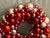 Red Valentine’s Day Vintage Glass Ornament Wreath For Sale - Image 8 of 12