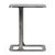 Modern cast aluminum end table with a cool antiqued nickel finish. Its sculptural cantilever silhouette offers a refined...