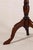 1930s Antique English Mahogany Wine Table With Finial Base For Sale - Image 5 of 5