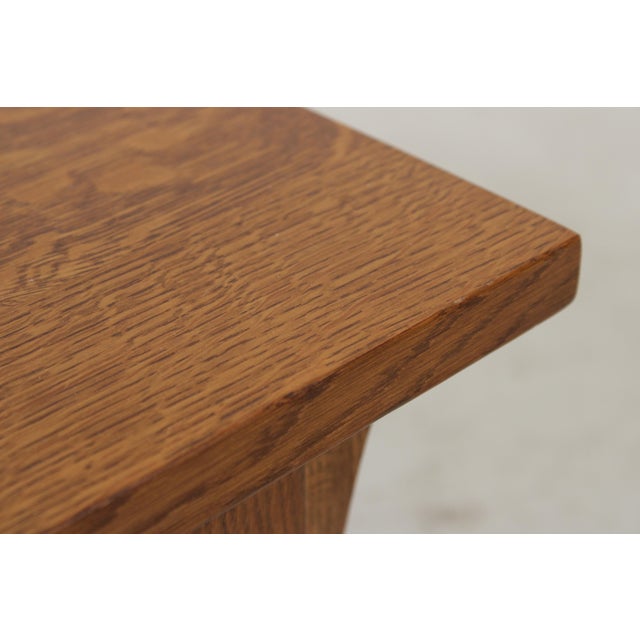 Wood Stickley Mission Oak Arts & Crafts Coffee Table For Sale - Image 7 of 14