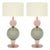 Modernist Pink and Gray Venetian Glass Lamps, Murano, Italy For Sale