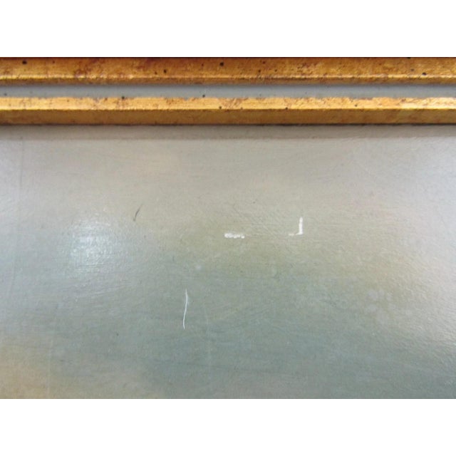 Early 19th Century Antique 19th C. Continental Stormy Seascape With Sailboat Oil on Canvas Painting For Sale - Image 5 of 9